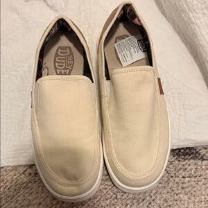 Hey Dude Women’s Cream Slip-On Shoes